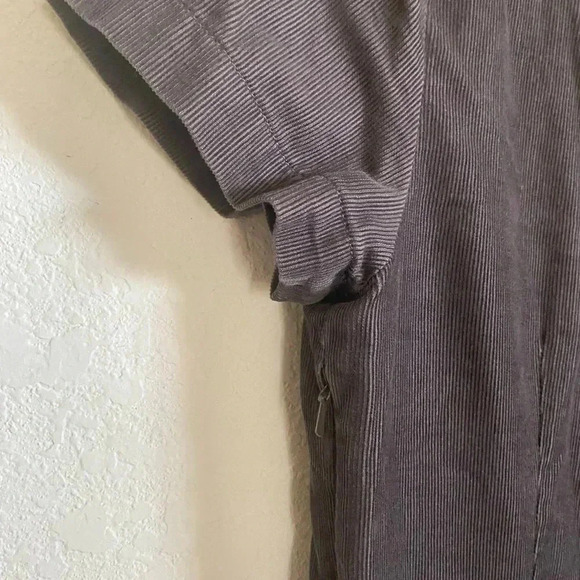 Boden Montmartre Needlecord Finewale Pintuck Corduroy Charcoal Grey Dress 4R - Picture 12 of 12
